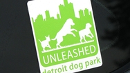 Unleashed Detroit Dog Park Custom Rounded Rectangle Stickers