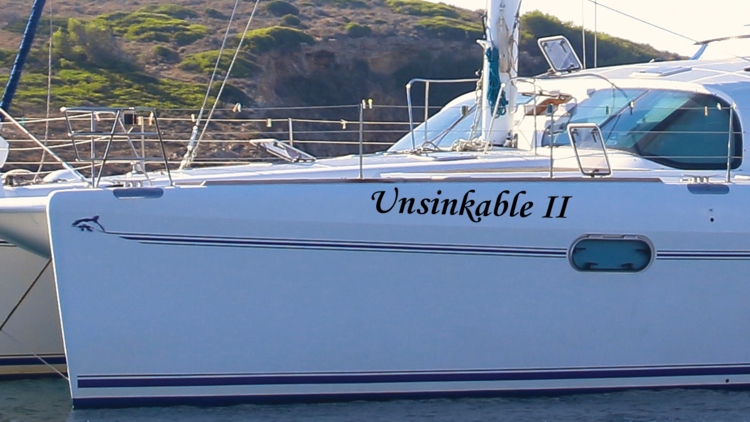 Unsinkable 2 Custom Boat Name Sticker