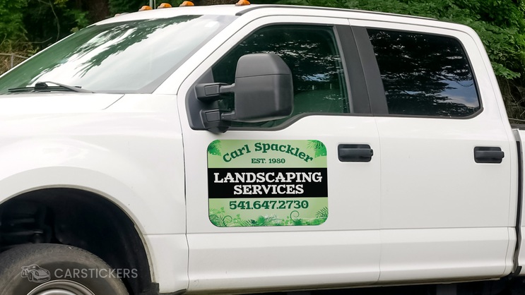 Updated Landscaping Car Door Magnet Image