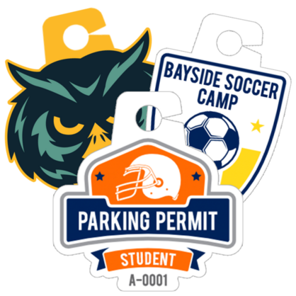 Upload Your Own Parking Permit Hang Tag Shape
