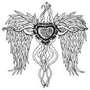 Urban Wing Illustration Sticker