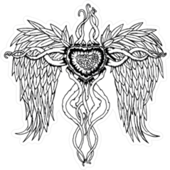 Urban Wing Illustration Sticker