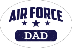 US Air Force Dad Oval Sticker