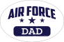 US Air Force Dad Oval Sticker