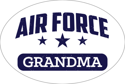 US Air Force Grandma Oval Sticker