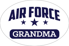 US Air Force Grandma Oval Sticker
