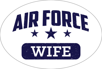 US Air Force Wife Oval Sticker