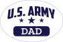 US Army Dad Oval Sticker
