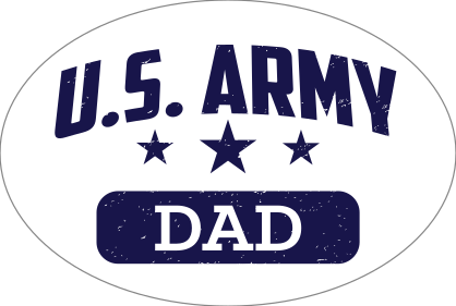 US Army Dad Oval Sticker