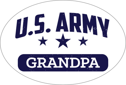 US Army Grandpa Oval Sticker