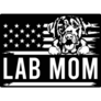 Us Flag Lab Mom Dog Sticker