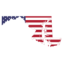 Us Flag Map Of The Federal State Of Maryland Sticker