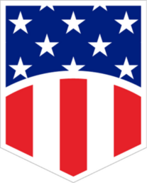 US Flag Shield Symbol Sticker