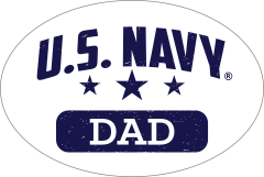 US Navy Dad Oval Sticker