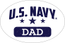 US Navy Dad Oval Sticker