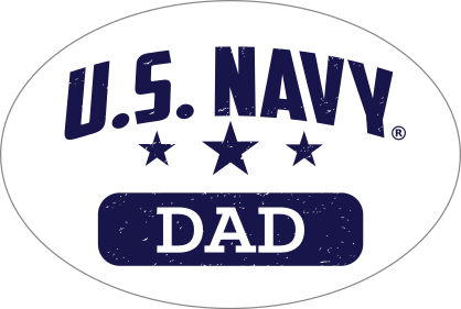 US Navy Dad Oval Sticker