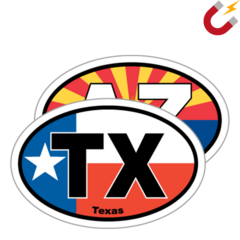 Magnets - US State Ovals