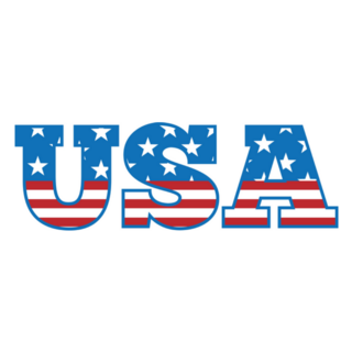 Usa - 4th Of July Lettering Sticker