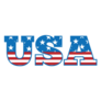 Usa - 4th Of July Lettering Sticker
