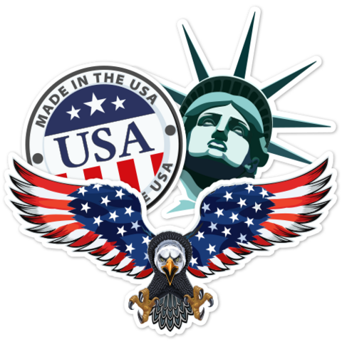 Patriotic USA Stickers & American Car Decals