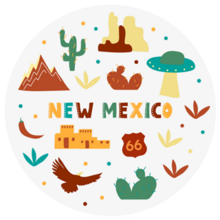 Usa Collection New Mexico State Symbols Sticker