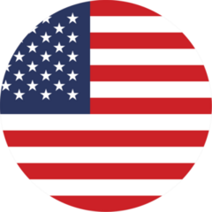 USA Flag Circle Sticker