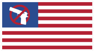 USA Flag Gun Control Sticker