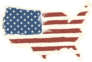 Usa Flag Shape Of American Map
