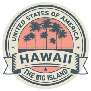 USA Hawaii The Big Island Sticker