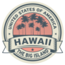 USA Hawaii The Big Island Sticker