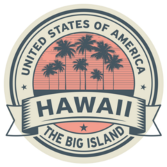 USA Hawaii The Big Island Sticker