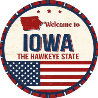 USA Iowa Blast Hawkeye Sticker