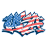 Usa Lettering Graffiti Style 4th Of July Sticker