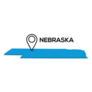 Usa Nebraska City Lettering Sticker
