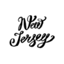 Usa State New Jersey Hand-lettering Sticker