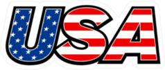 USA United States Of America Flag Sticker