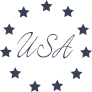 Usa With Stars Sticker