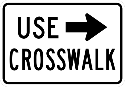 Use Crosswalk Sticker