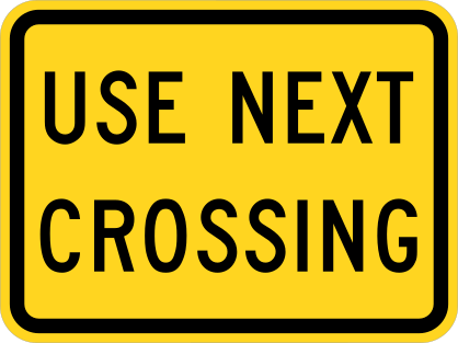 Use Next Crossing Sticker