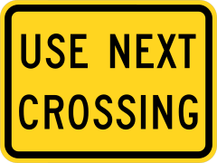 Use Next Crossing Sticker