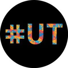 Utah Abbreviation Hashtag Mosaic Sticker