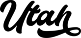 Utah Calligraphy Text Sticker