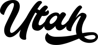 Utah Calligraphy Text Sticker