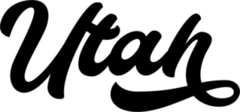 Utah Calligraphy Text Sticker
