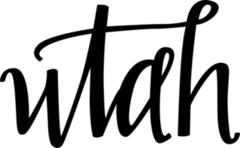 Utah Script Text Sticker