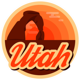 Utah Sunset Sticker
