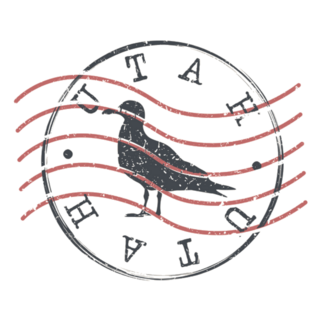 Utah, Usa Animal Stamp Postal Sticker