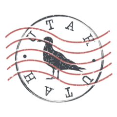 Utah, Usa Animal Stamp Postal Sticker