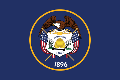 Utah Ut State Flag Sticker