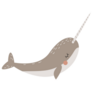 Сute Narwhal Arctic Marine Animal Sticker